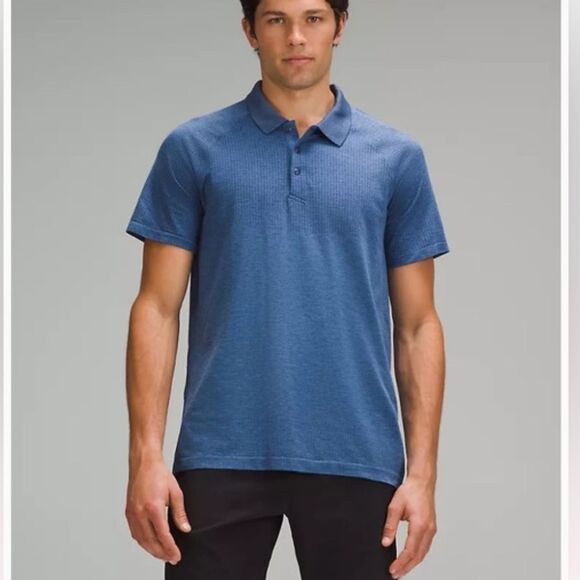 Lululemon Metal Vent Tech Athletic Collared Golf Country Club Athletic Tee Small - Picture 1 of 5